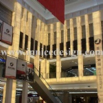 Luminescent Stone Lighting Column for Commercial Building