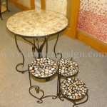 Innice River Pebble Stone Counter Top Table Top Furniture