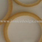 Resin panel with large bamboo circle inside